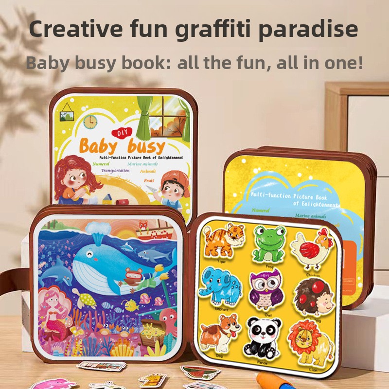Magic Water Painting Book — reusable water drawing book for toddlers